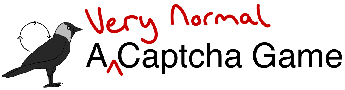 A Very Normal Captcha Game